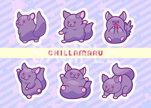 チラズアートMS__CHILLAMARU ステッカーL