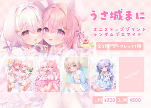 上品 うさ城まにMS__ランダムブロマイドL 消臭・芳香剤
